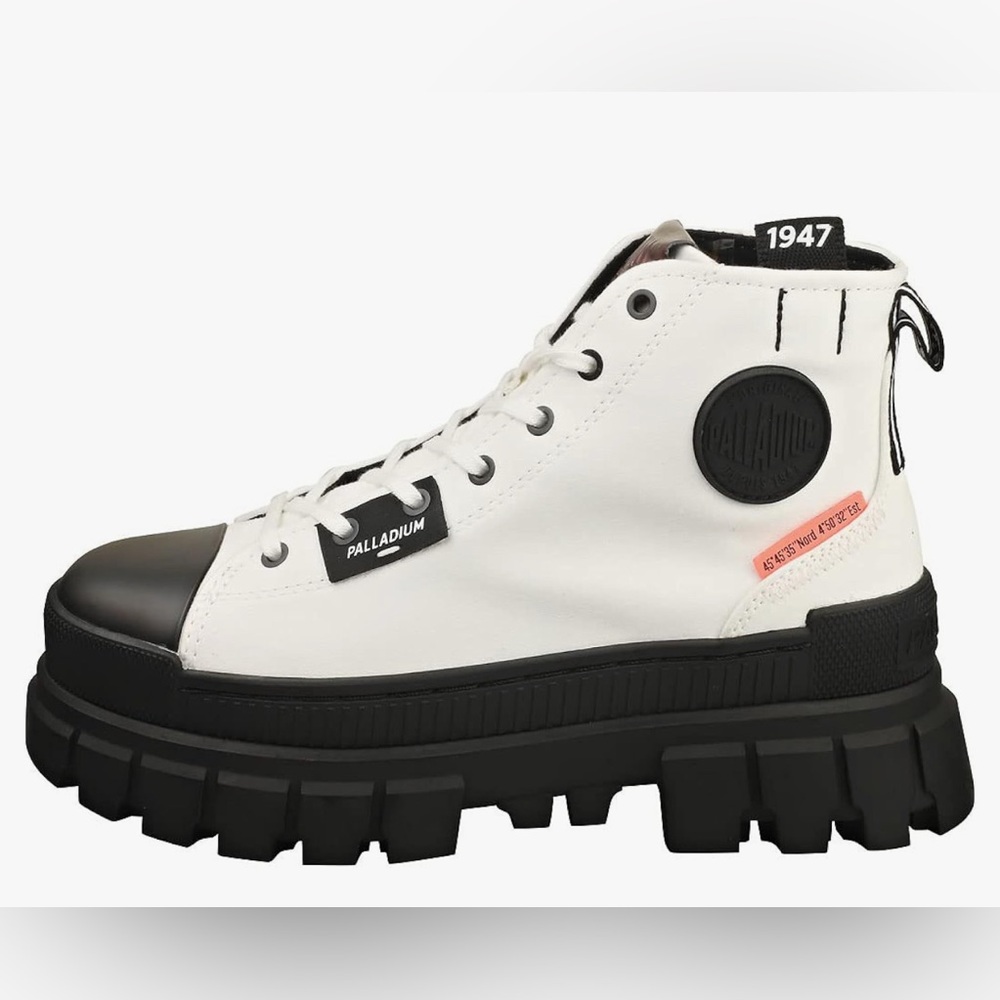 Palladium Women’s Revolt Hi TX StarWhite Chunky Platform Combat/Hiker Boots  NWT - Picture 13 of 13